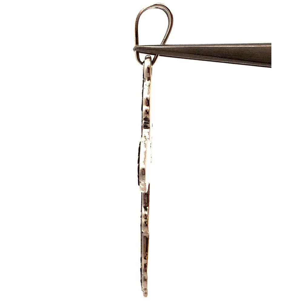 Designer CII Mexico 925 Sterling Silver Statement Cross Pendant - Picture 5 of 9